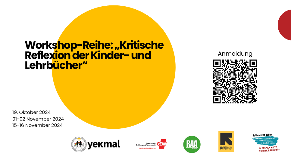 Workshop-Reihe: Kritische Reflexion der Kinder- und Lehrb&uuml;cher